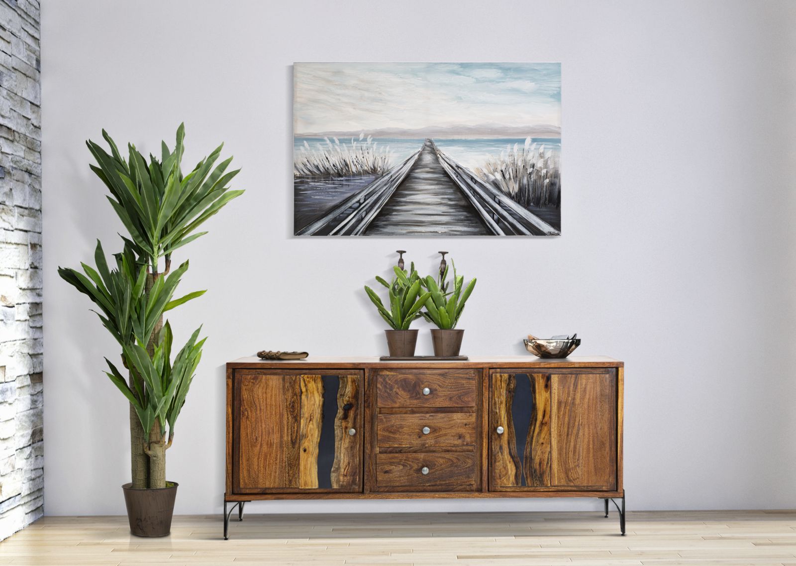 Leinwandbild Pontile Mehrfarben, 120 x 80 cm (4)