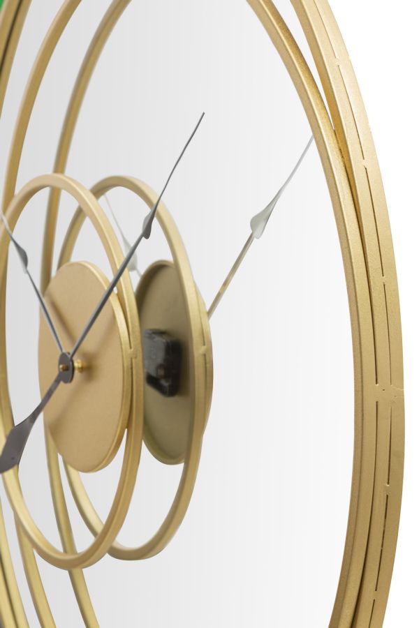 Dekospiegel Clock Gold (3)