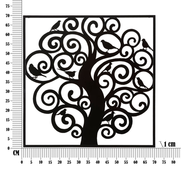 Wanddekoration Three Schwarz (5)