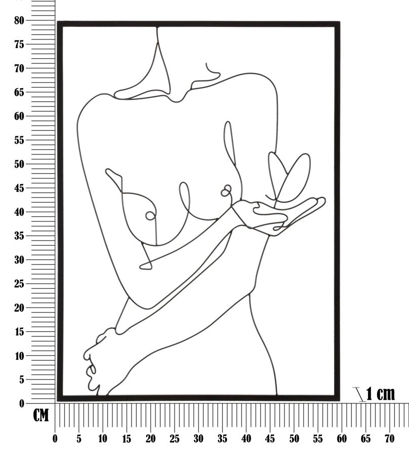 Wanddekoration Nudity Schwarz (5)