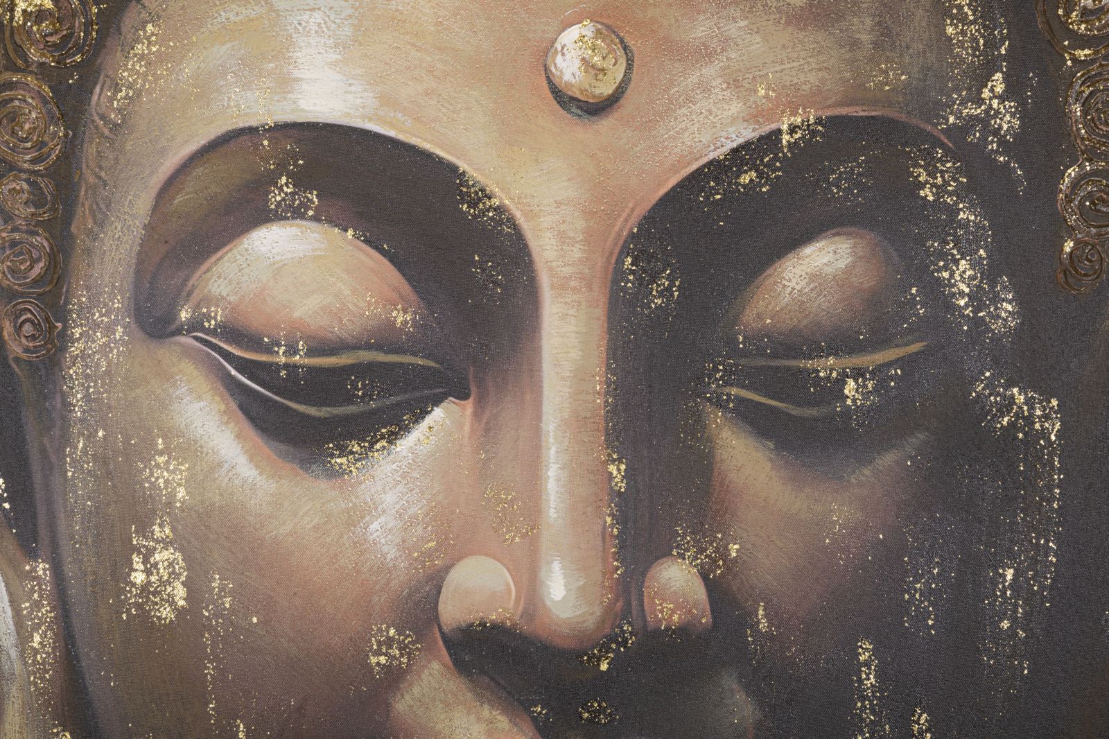 Leinwandbild Buddha B Mehrfarben, 100 x 100 cm (1)