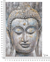 Leinwandbild Face Buddha Light A Mehrfarben, 80 x 120 cm (5)