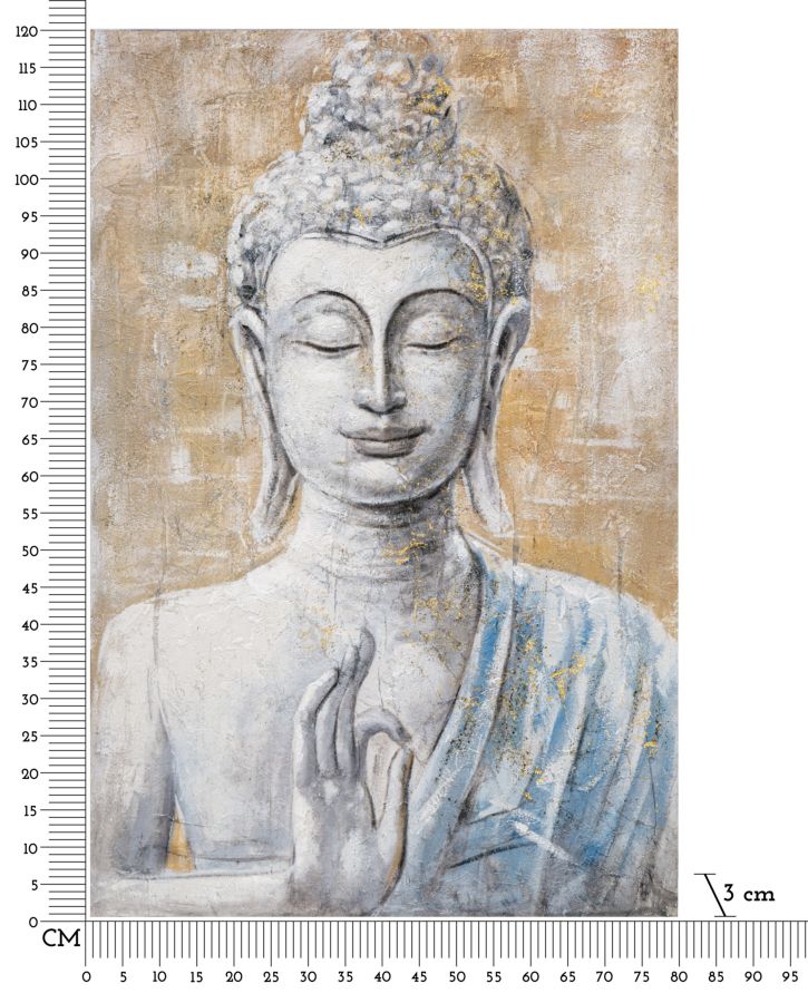 Leinwandbild Buddha Light B Mehrfarben, 80 x 120 cm (5)