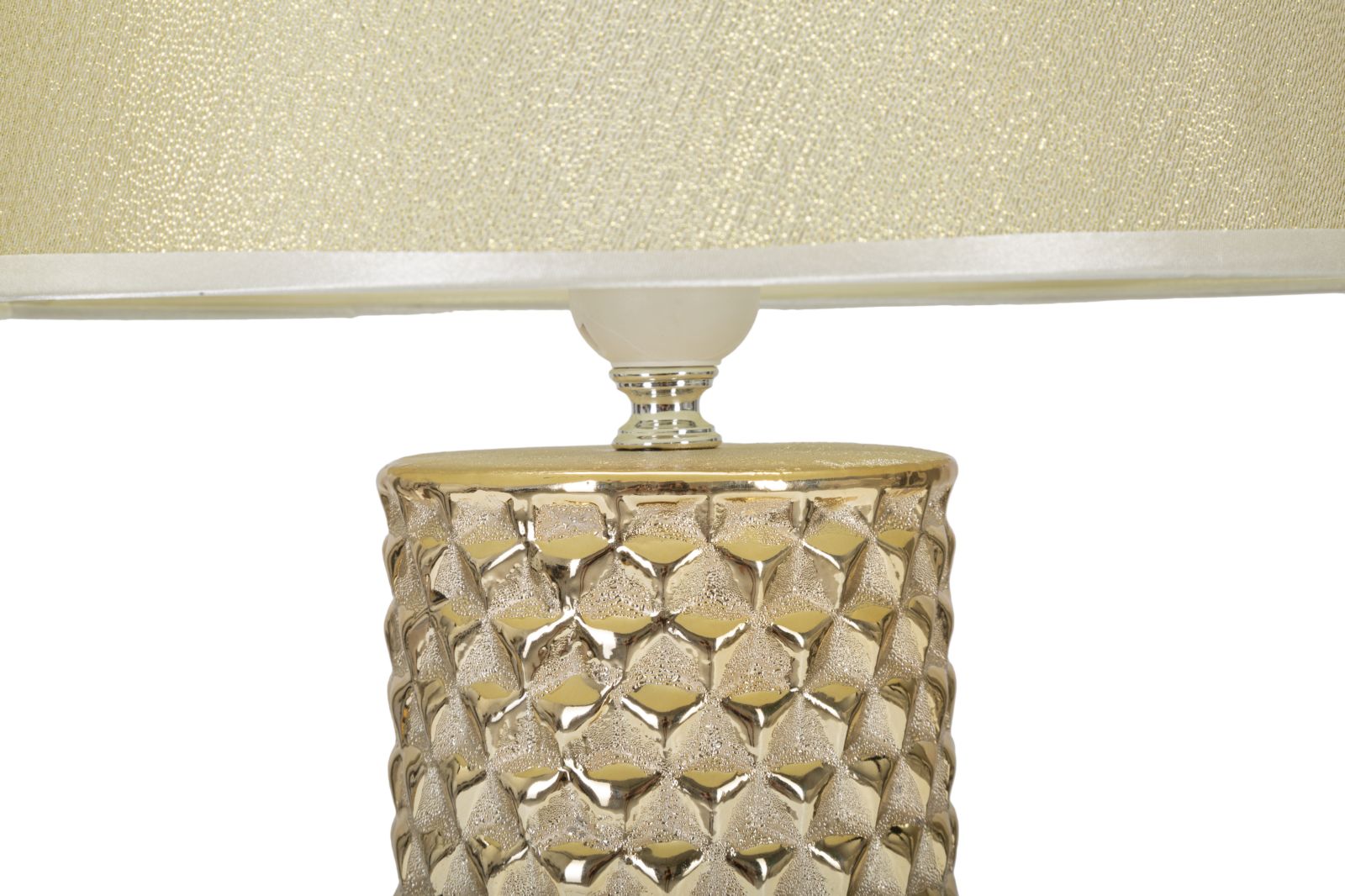 Tischlampe Glam Gold Weiß (1)