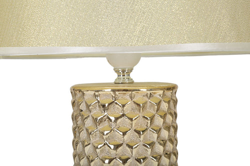 Tischlampe Glam Gold Weiß (1)