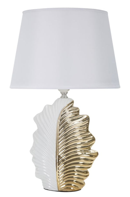 Tischlampe Glam Leaf Weiß