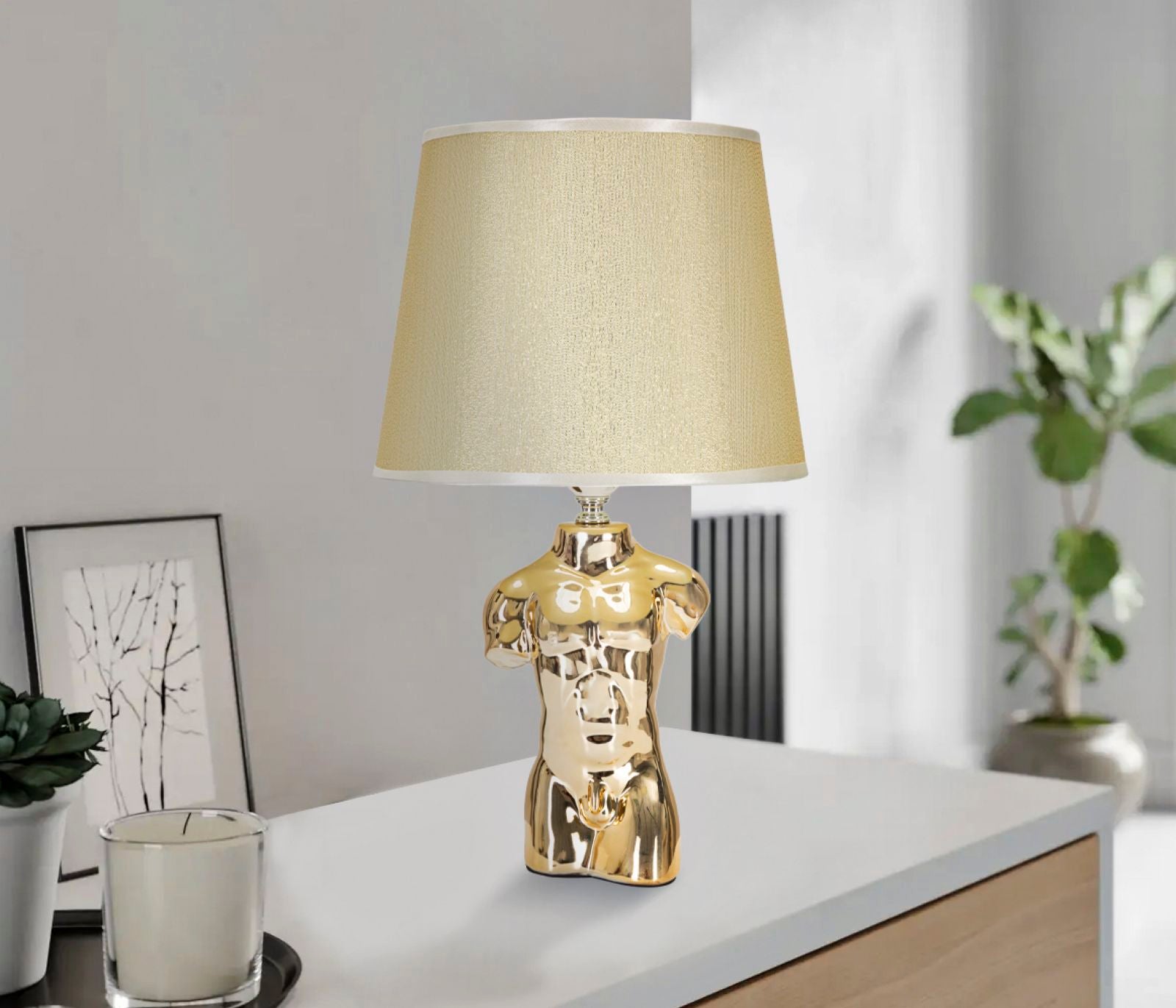 Tischlampe Glam Man Gold (4)