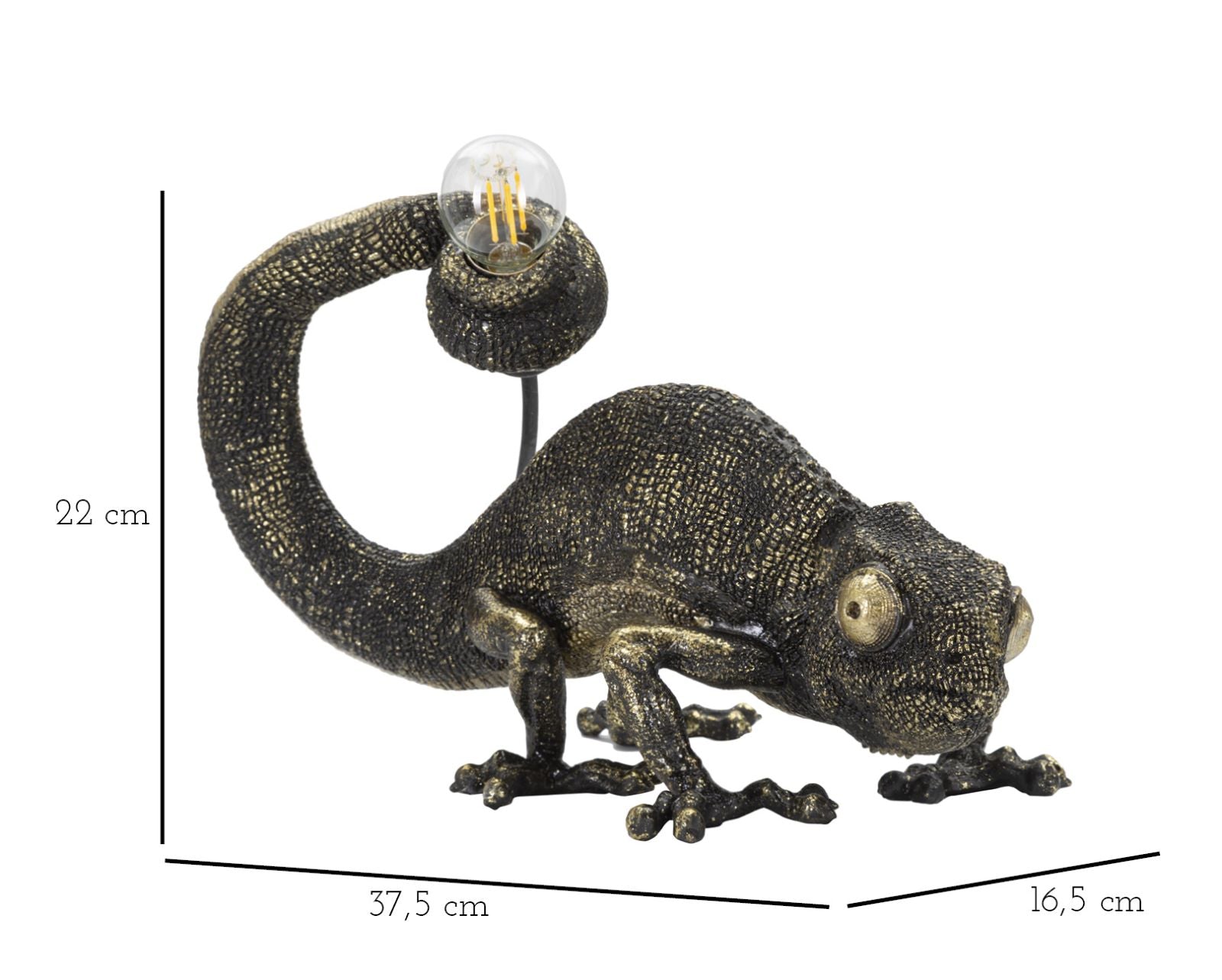 Tischlampe Lizard Schwarz (9)