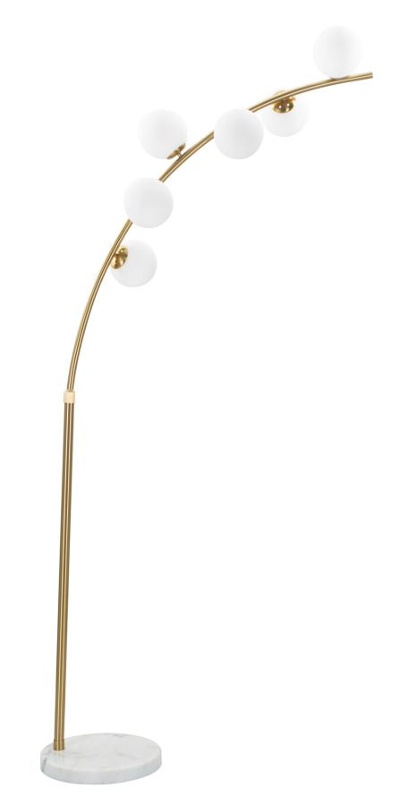 Stehlampe Glamy Arc 6 Gold