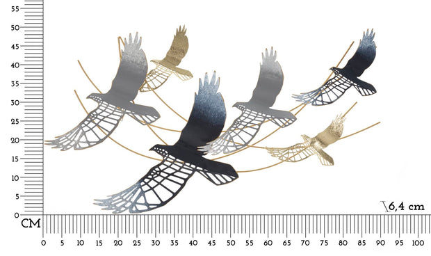 Wanddekoration Bird Mehrfarben (5)