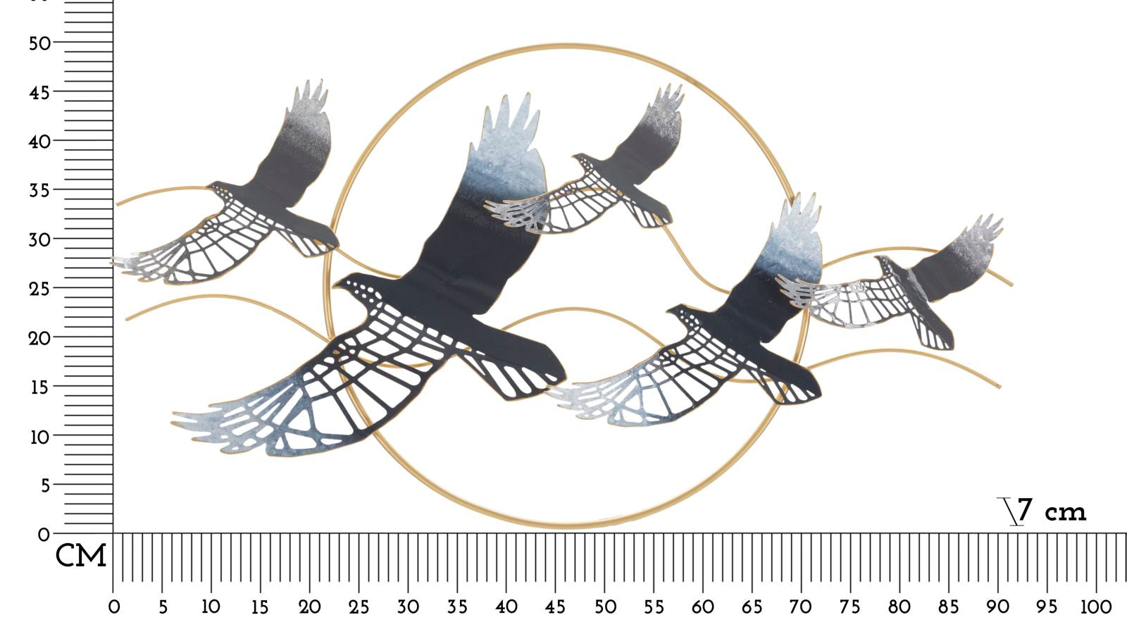 Wanddekoration Bird Mehrfarben (5)