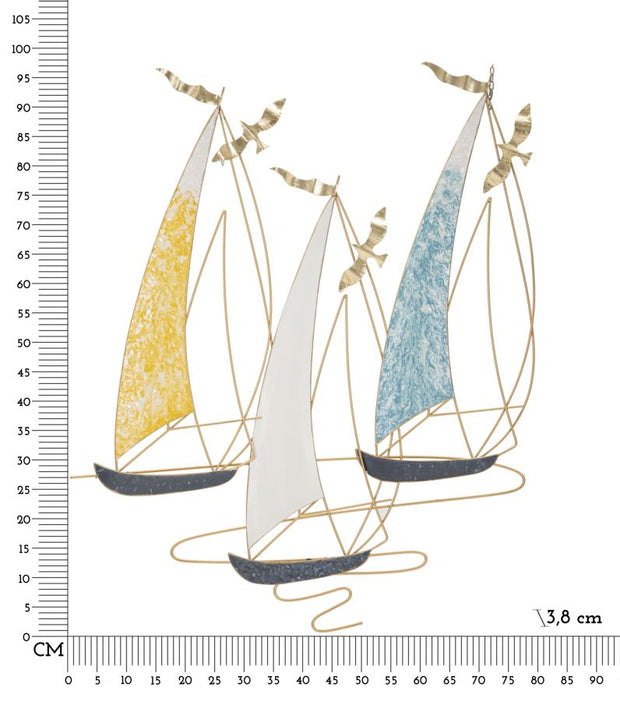 Wanddekoration Vela Mehrfarben (5)