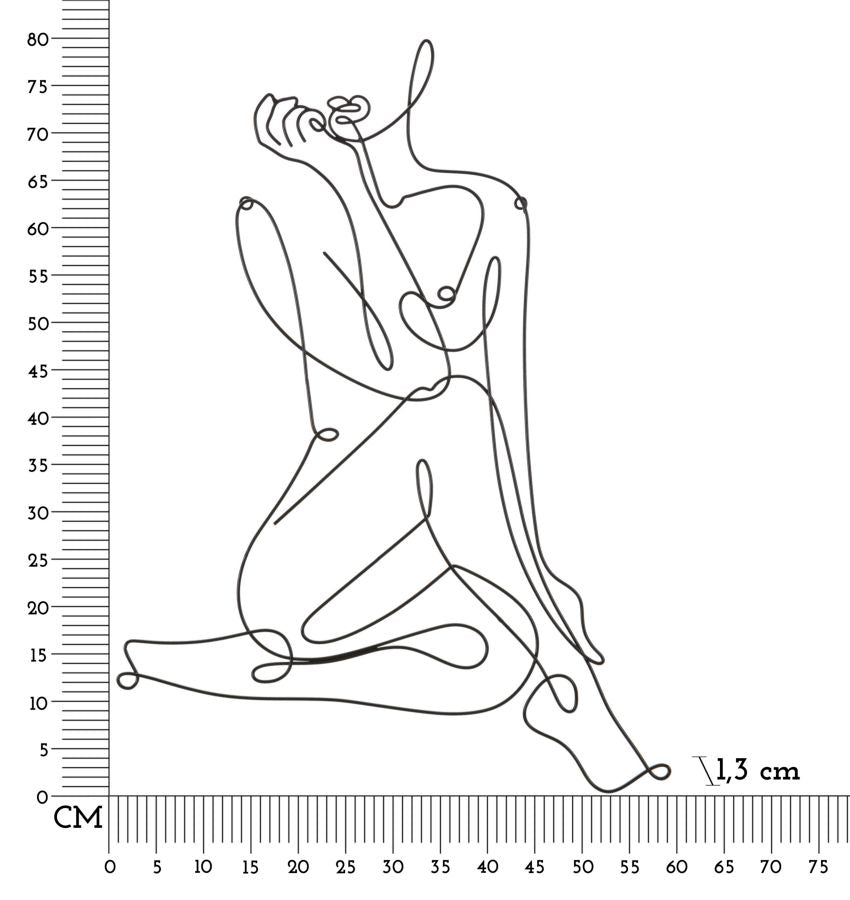 Wanddekoration Yogi Schwarz (5)