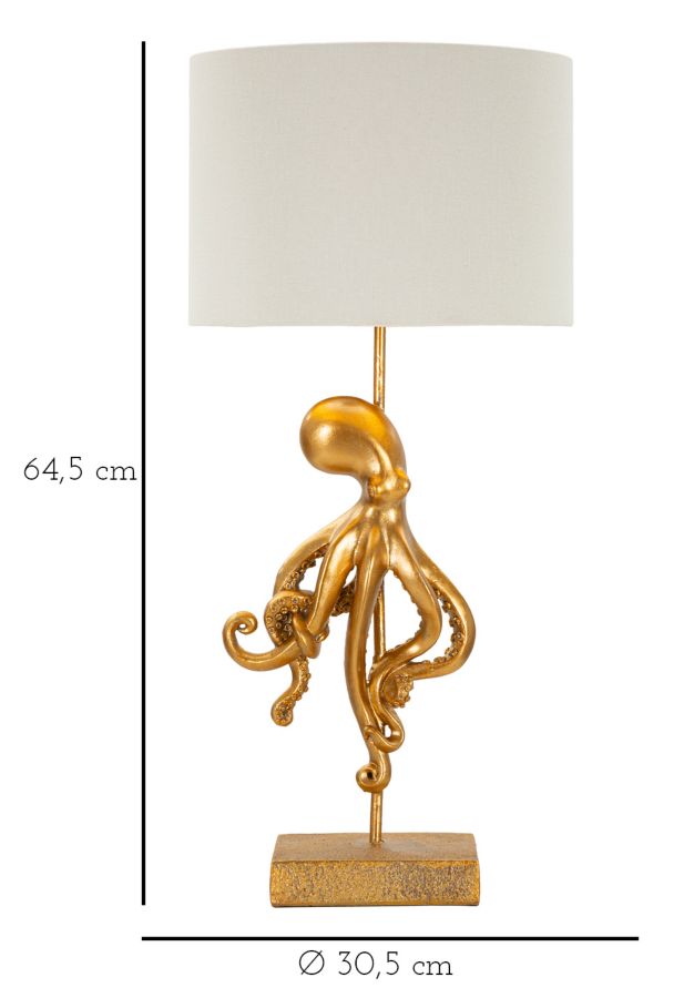 Tischlampe Octopus Gold (5)