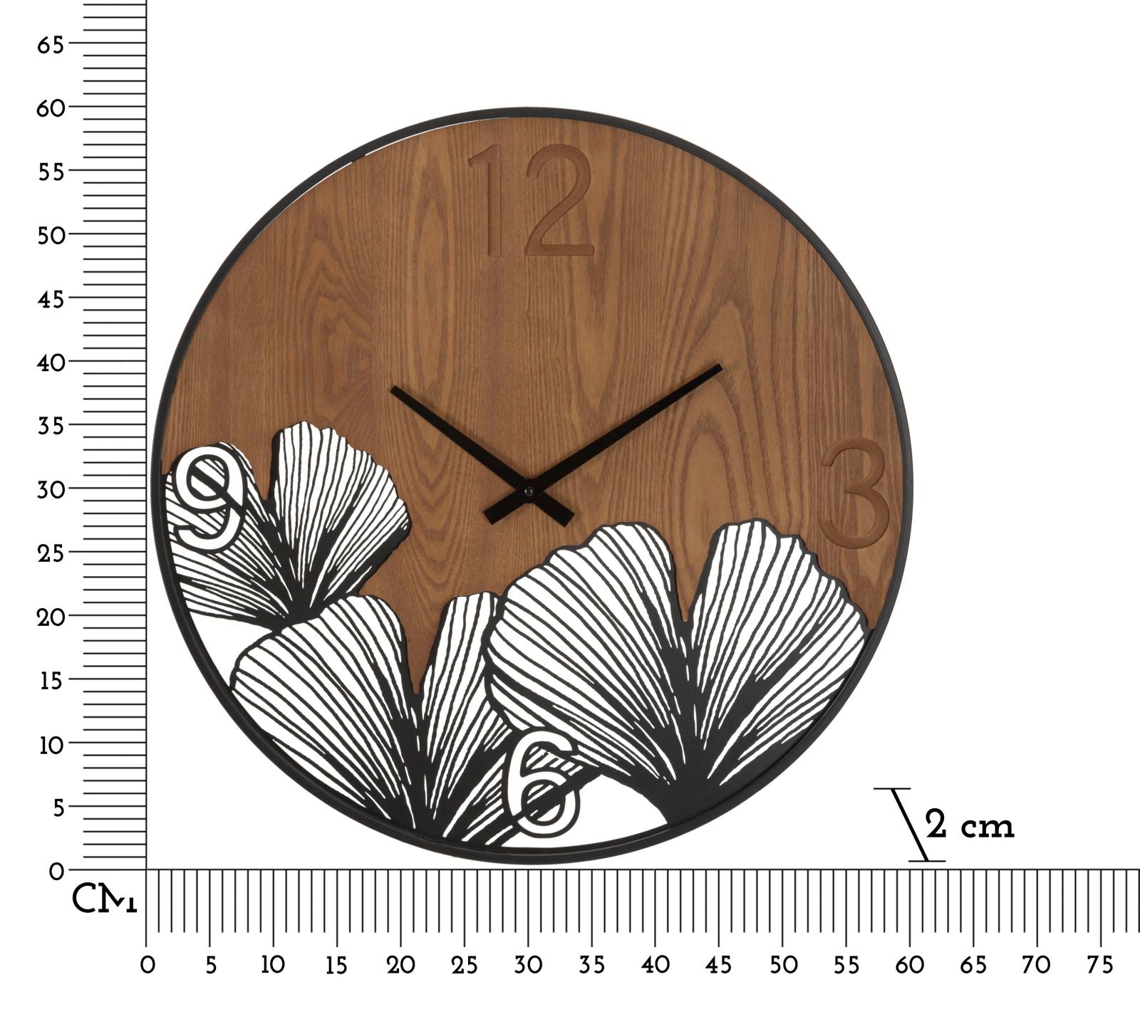 Wanduhre Super Wood Schwarz (5)