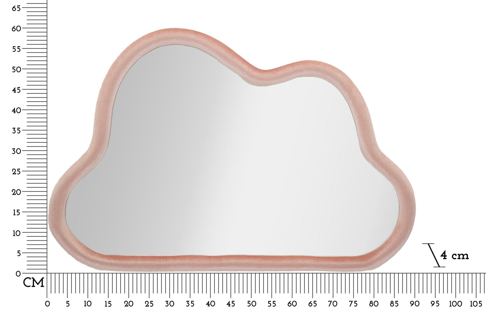 Dekospiegel Cloud Rosa (5)