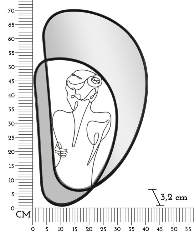 Dekospiegel Nudity Schwarz (5)
