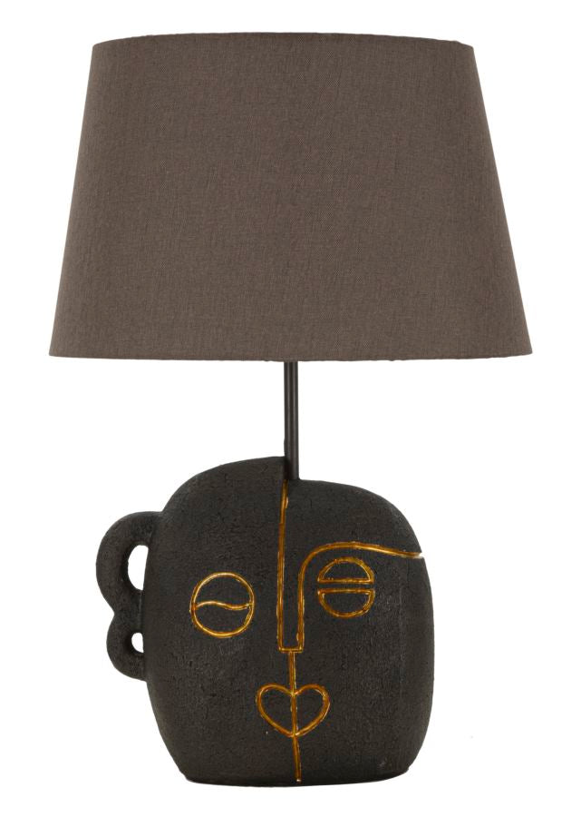 Tischlampe Tribal A Braun