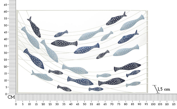 Wanddekoration Pesci Mehrfarben (5)