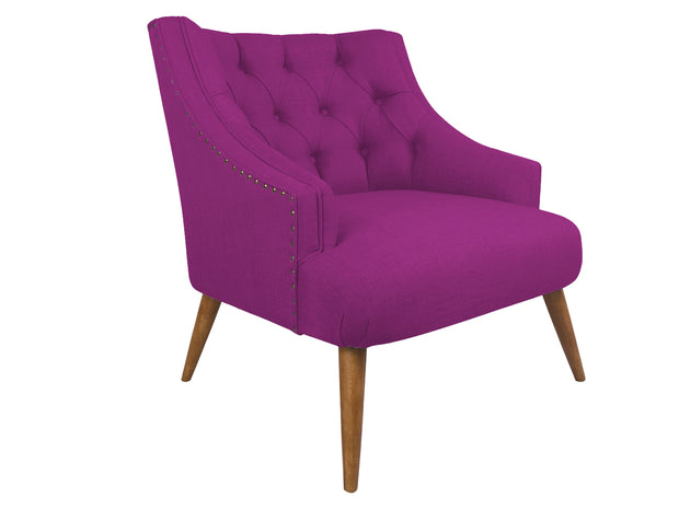 Sessel mit Stoff Santos Violett (1)