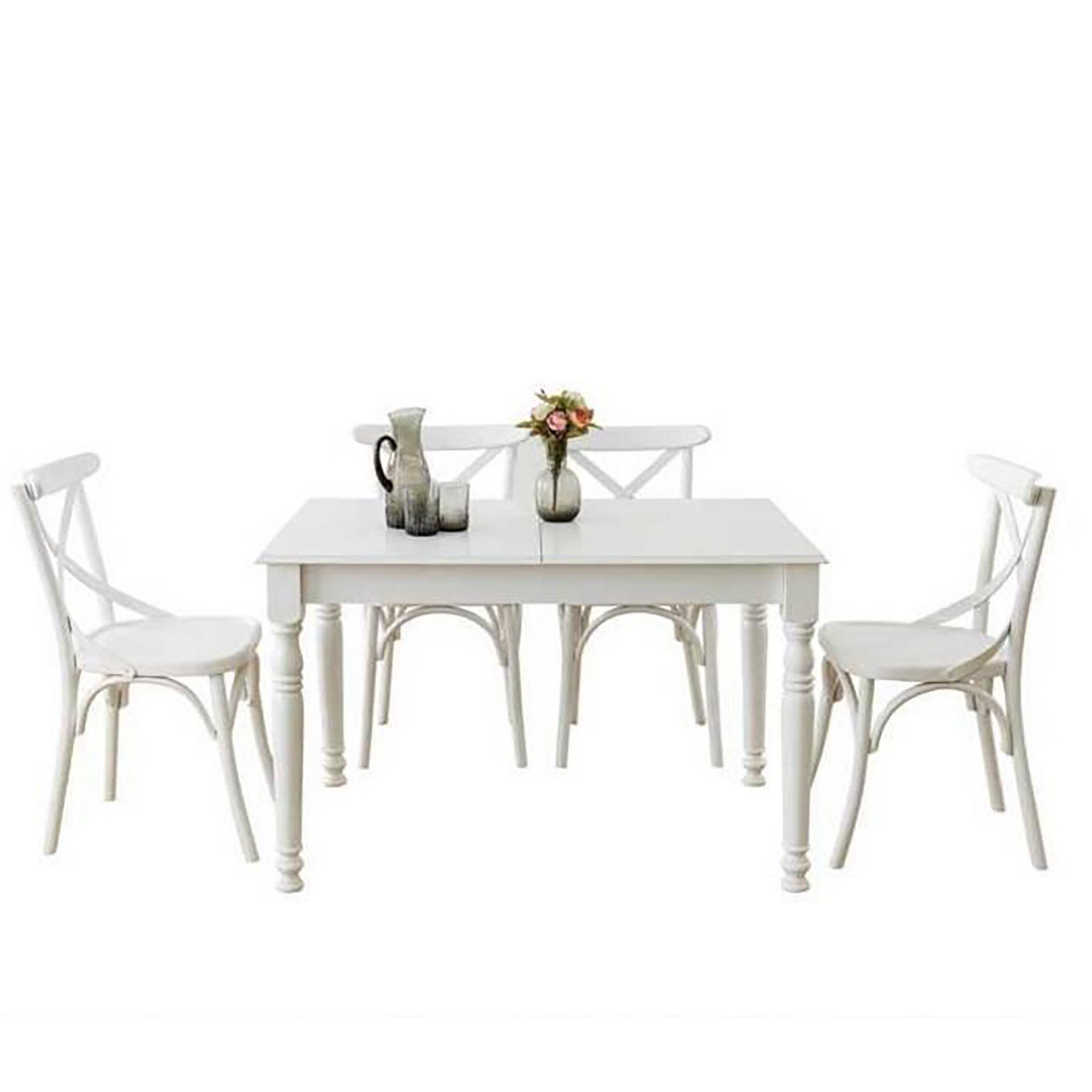 Esszimmer-Set Albero 27 Weiß, 5-teilig (3)