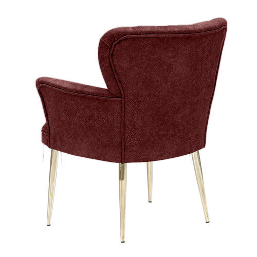 Sessel mit Stoff Paris Metal Bordeaux (1)