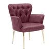 Sessel mit Stoff Paris Metal Rosa