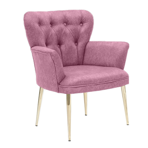 Sessel mit Stoff Paris Metal Rosa