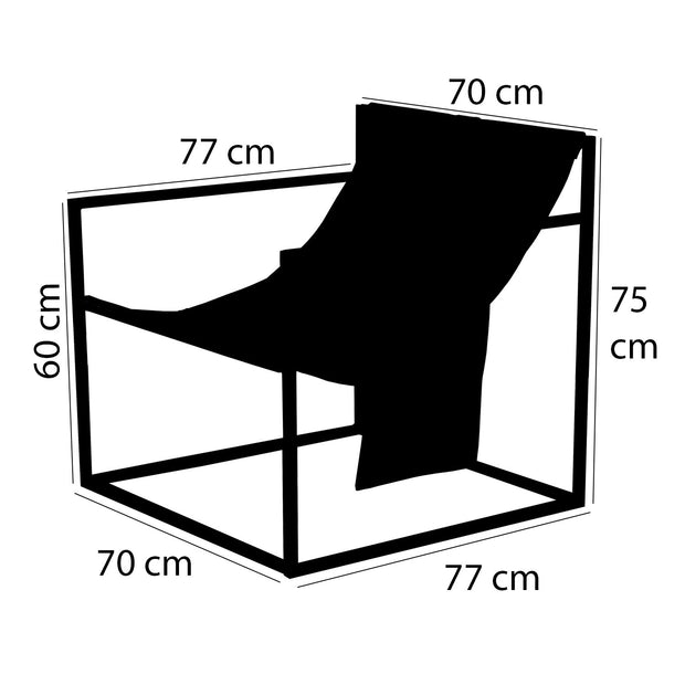 Sessel mit Ökoleder Nordic Braun (4)