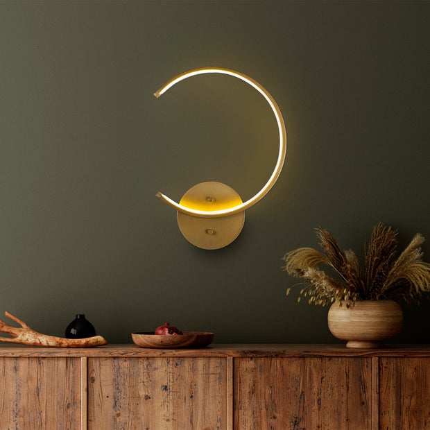 Wandleuchte Moon 13329 Gold