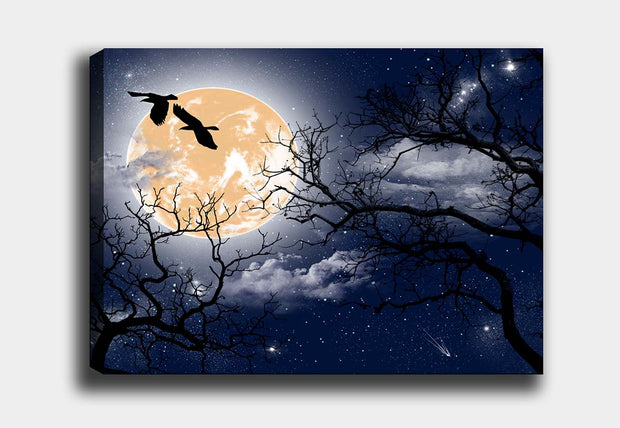 Leinwandbild Moon Birds Mehrfarben, & OYOTR-1277938222 & OYOTR-1277938222