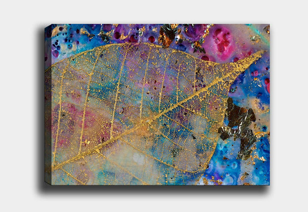 Leinwandbild Abstract Gold Leaf Mehrfarben, & OYOTR-132235490 & OYOTR-132235490