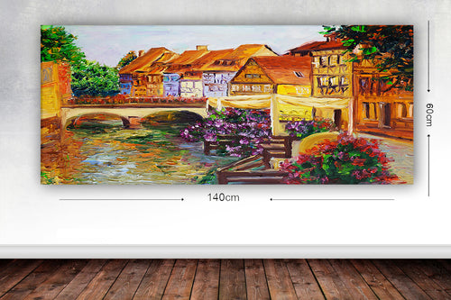 Leinwandbild World 27 Mehrfarben, 60 x 140 cm