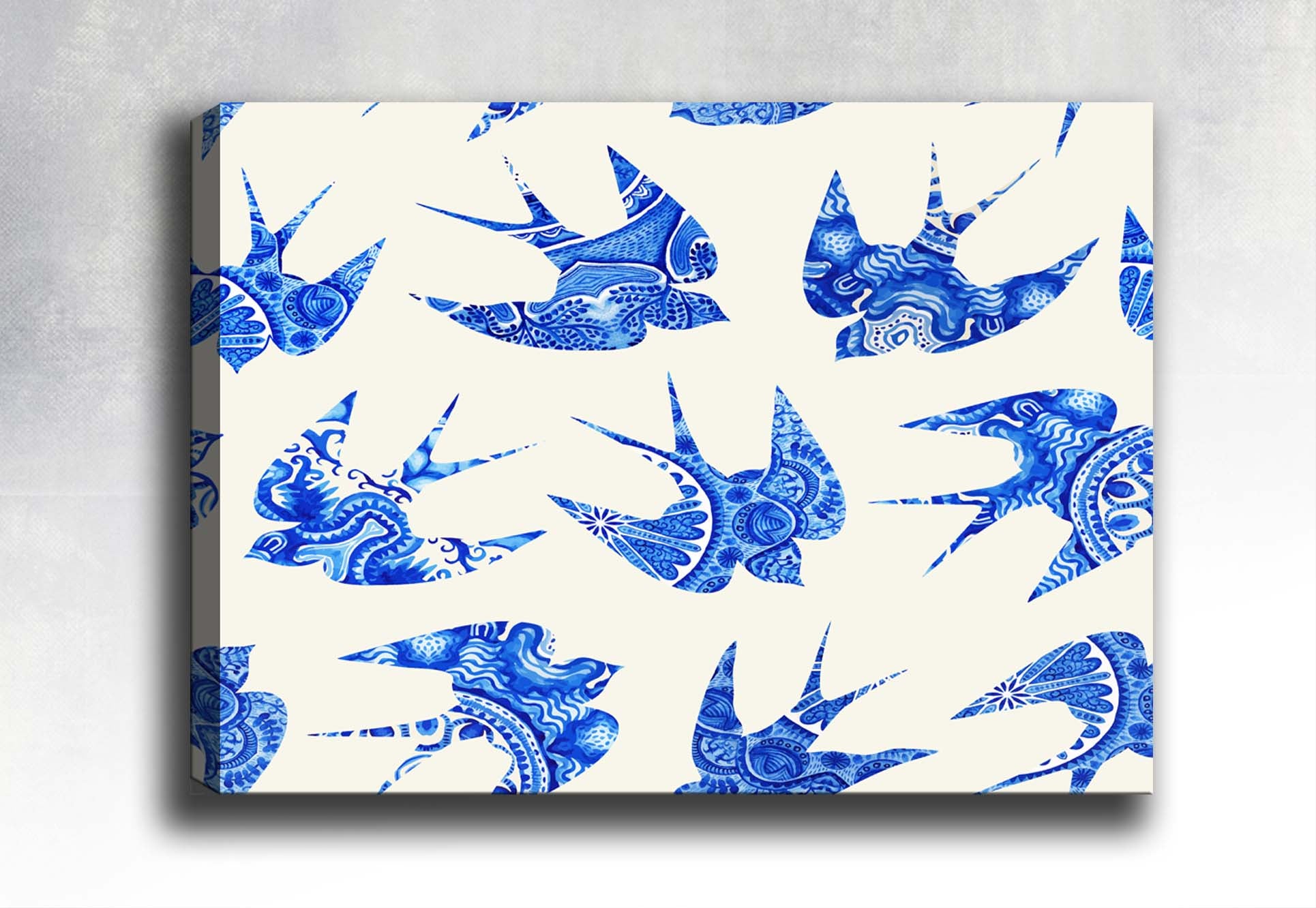 Leinwandbild Blue Birds Mehrfarben, & OYOTR-148664000 & OYOTR-148664000