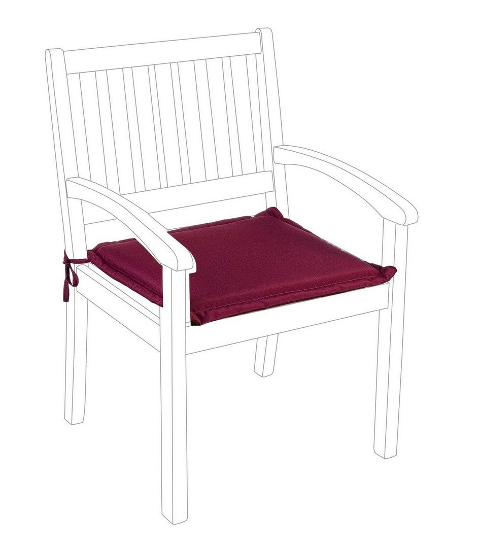 Outdoor Sitzkissen Poly180 Burgund