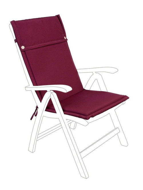 Outdoor Sitzkissen Poly180 Burgund