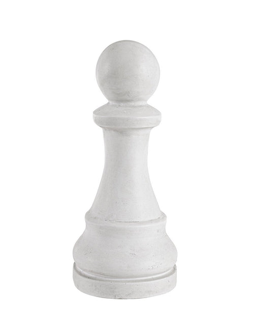 Gartendeko Chess Pawn Weiß