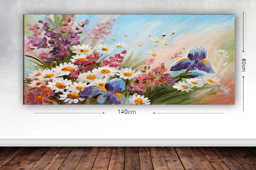 Leinwandbild Flora 14 Mehrfarben, 60 x 140 cm