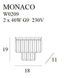 Wandleuchte Monaco W0209 Chrom (2)