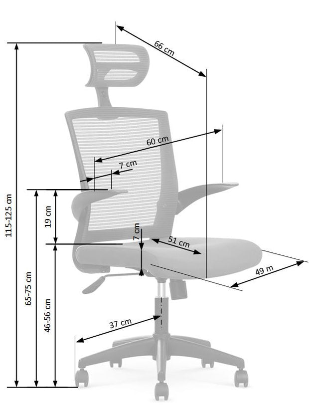 Bürostuhl mit Stoff Valor Schwarz (2)