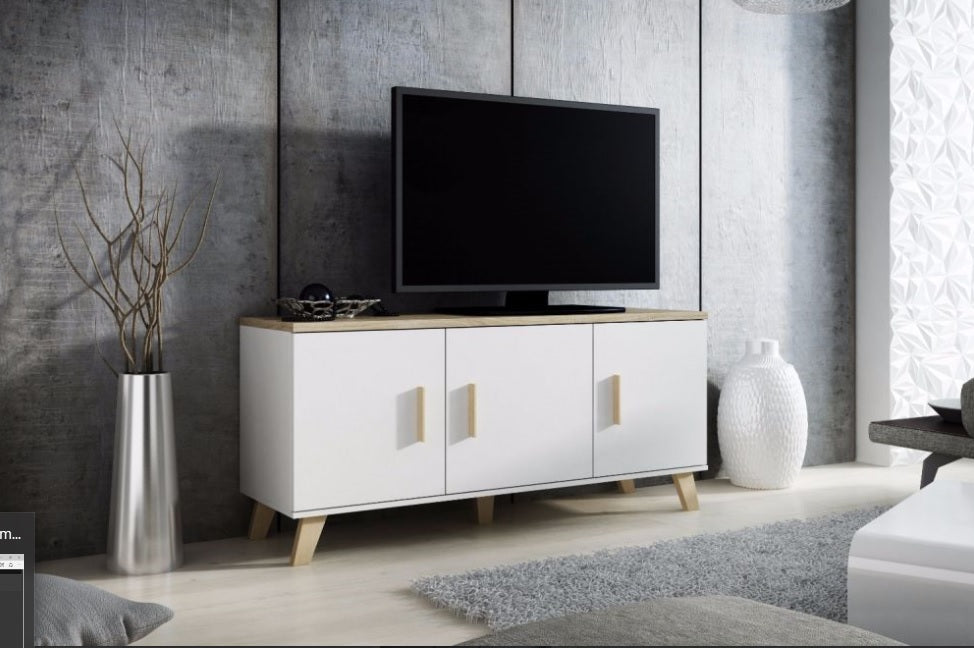 Sideboard mit 3 türen Lotta Weiß