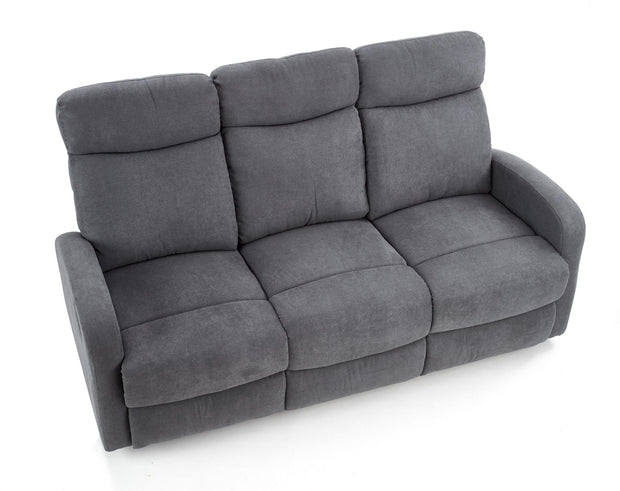 Sofa mit Relaxfunktion 3-Sitzer, mit Stoff Oslo 3S Grau (2)