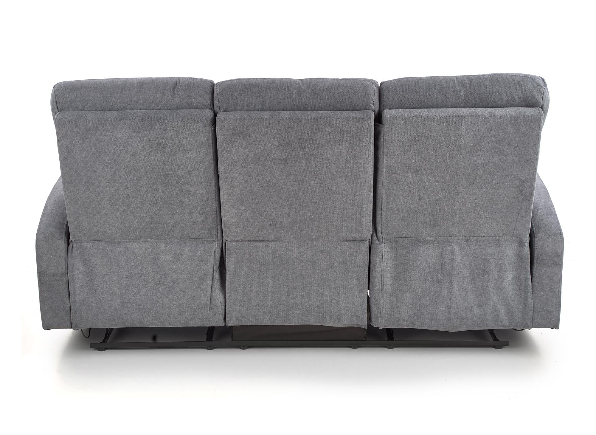 Sofa mit Relaxfunktion 3-Sitzer, mit Stoff Oslo 3S Grau (3)