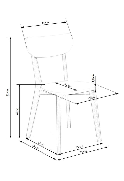 Esszimmerstuhl Buggi Weiß (1)