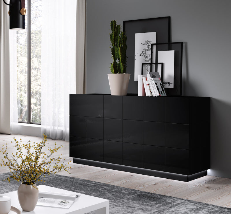 Sideboard mit 2 türen Reja Schwarz (3)