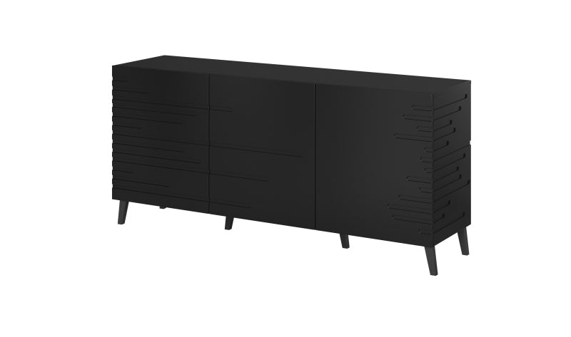 Sideboard mit 3 türen Nova Schwarz (1)