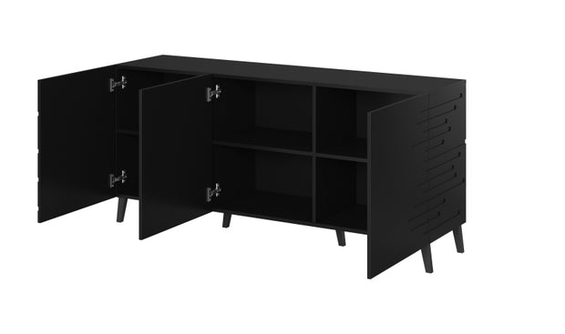 Sideboard mit 3 türen Nova Schwarz (2)