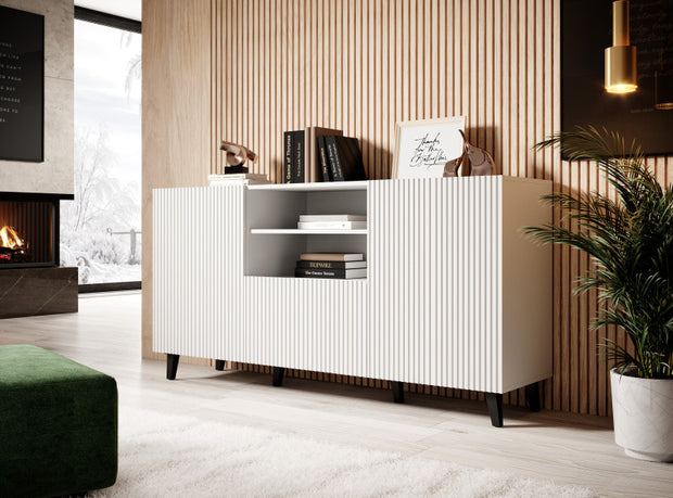 Sideboard mit 1 schublade und 2 türen Pafos Weiß