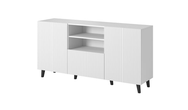 Sideboard mit 1 schublade und 2 türen Pafos Weiß (1)