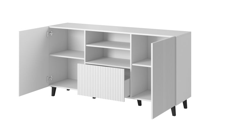 Sideboard mit 1 schublade und 2 türen Pafos Weiß (2)